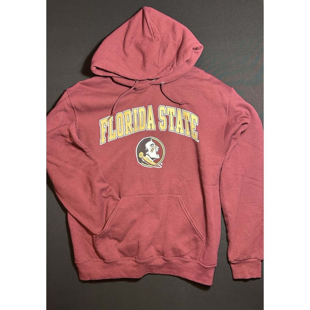 Florida State FSU Seminoles Football Pullover Hoodie Garnet Mens M